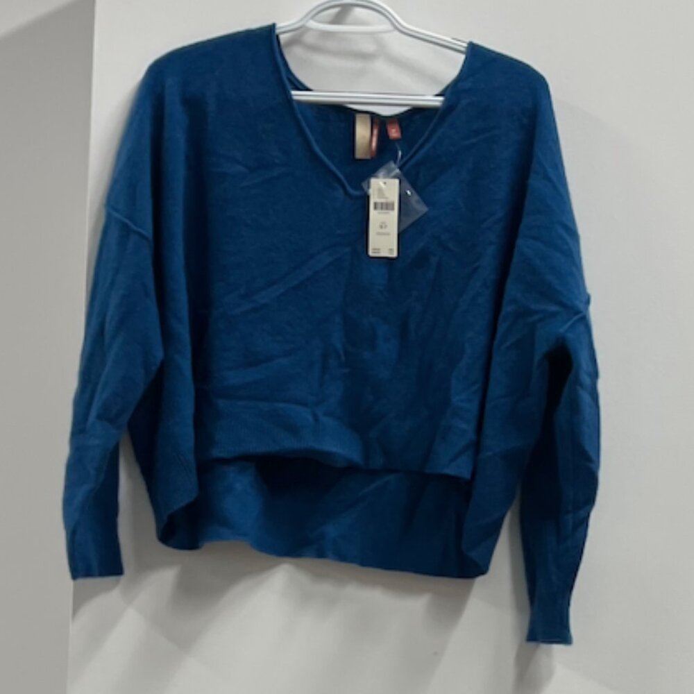 Anthropologie Pilcro Valani Cashmere Sweater Blue Size MP
